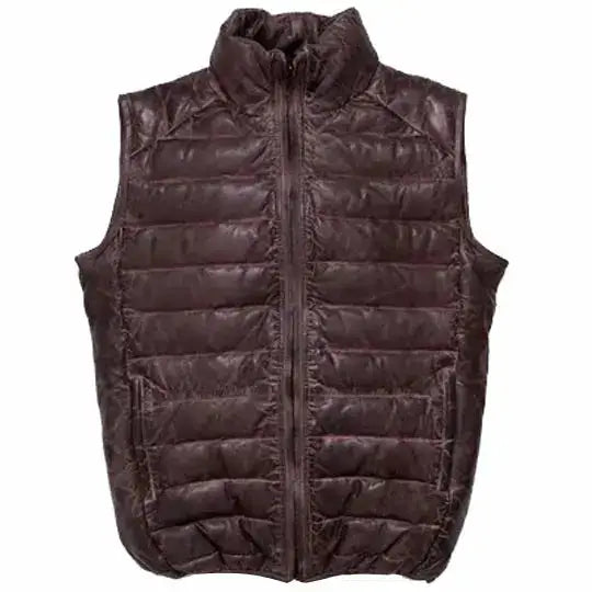 Bubble Leather Vest