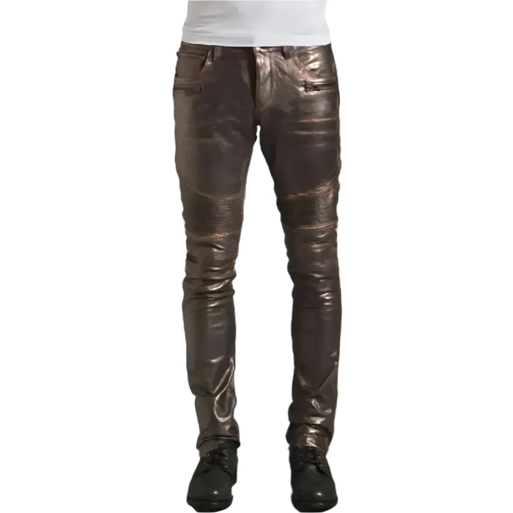 Men's Rogue Dark Brown Leather Pants