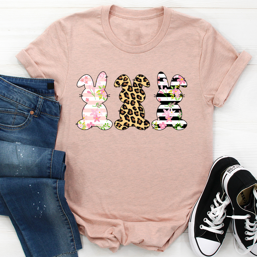 Floral Easter Bunnies T-Shirt