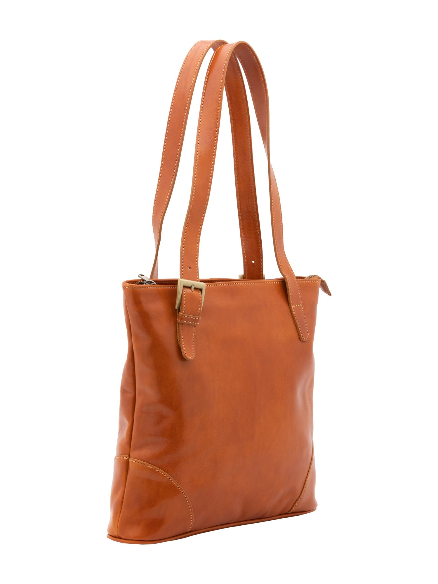 Borsa a spalla da donna In Vera pelle Made in Italy 33x35x8 cm