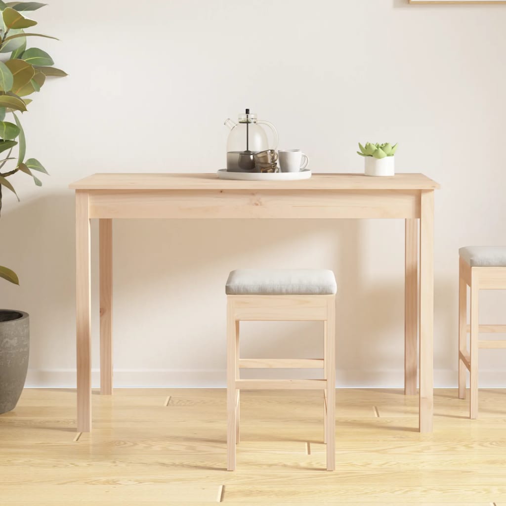 NNEVL Dining Table 110x55x75 cm Solid Wood Pine