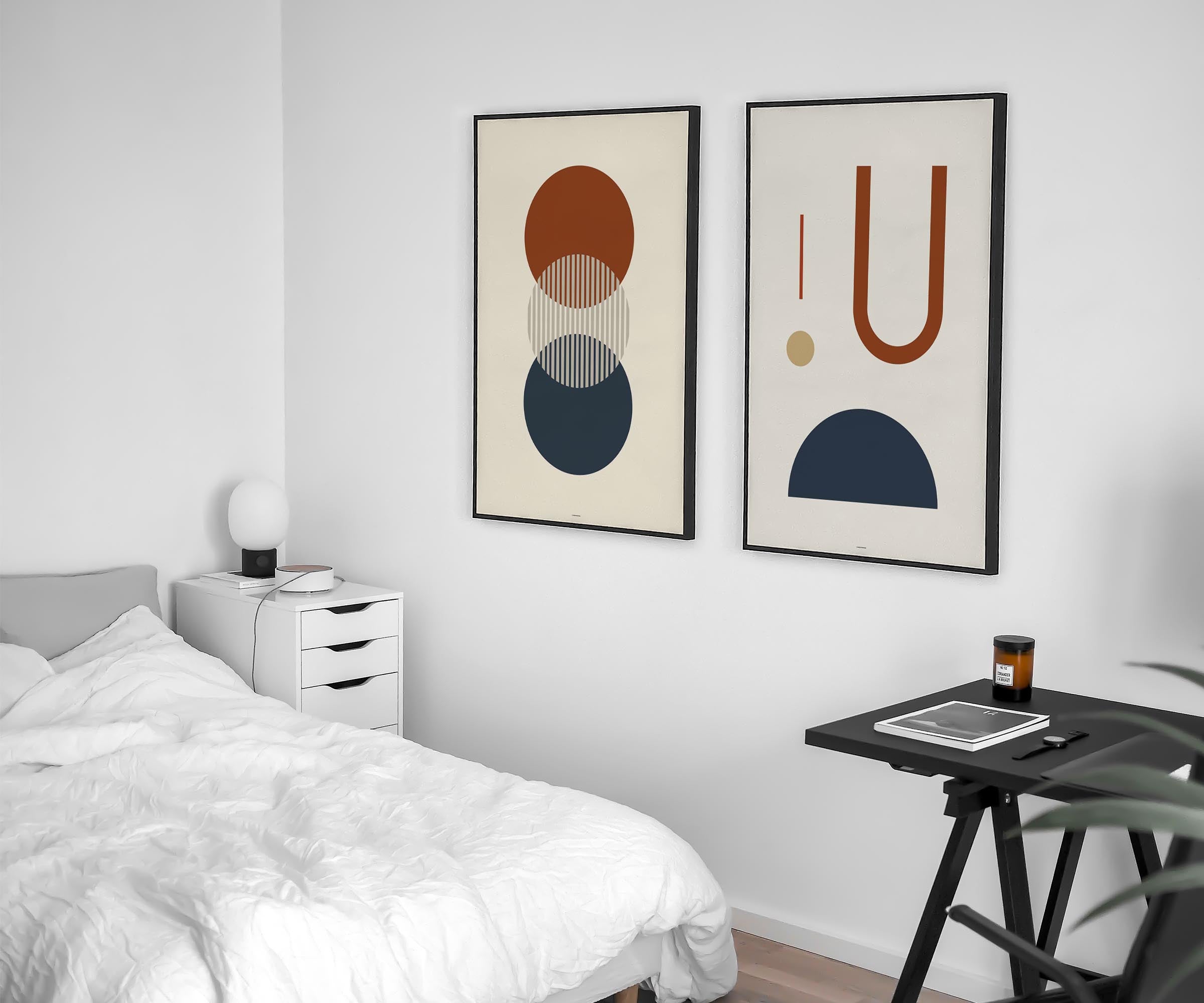 Midcentury Circles Trio