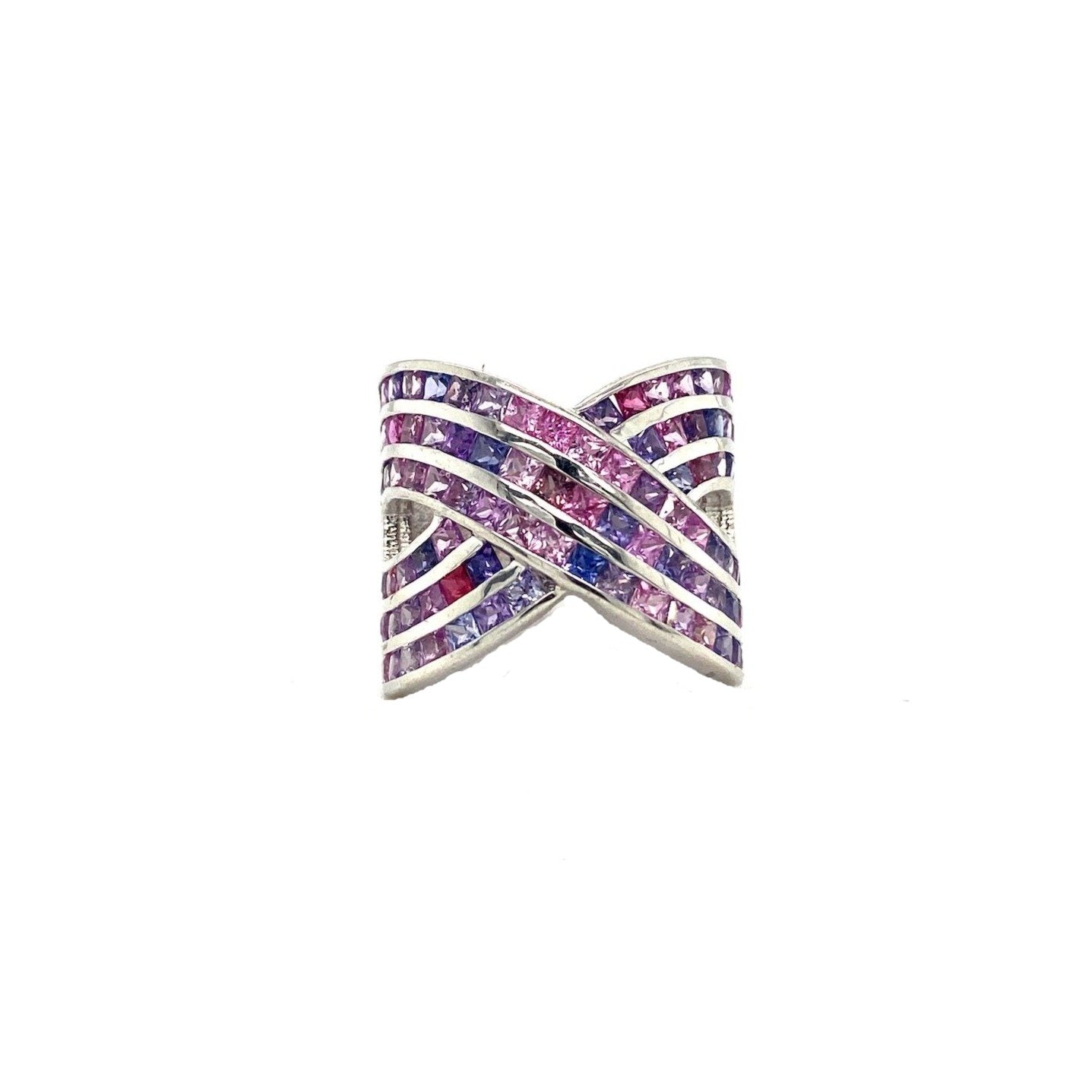 Purple Sapphire Ring in .925 Sterling Silver- KSR 13412