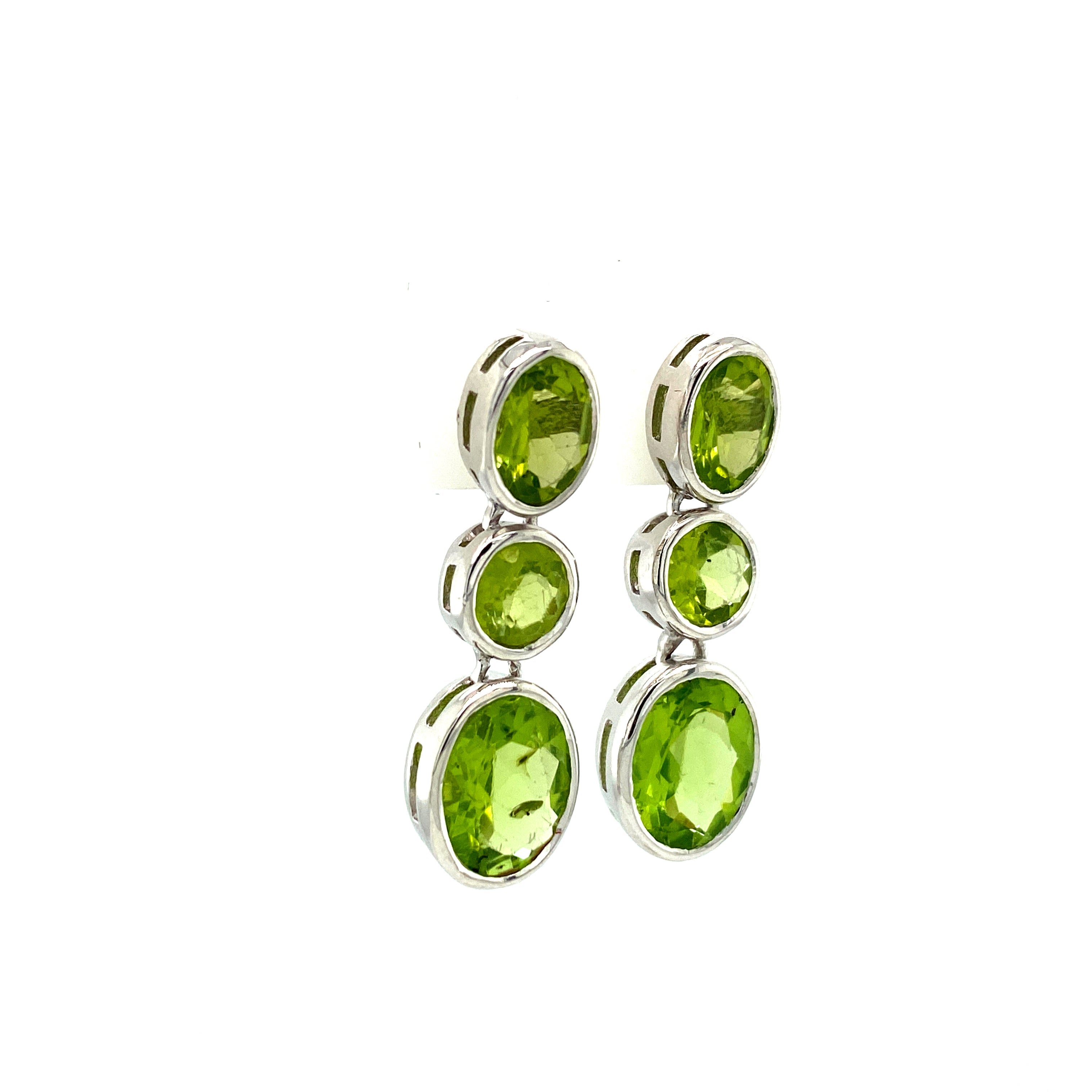 Peridot Earring in .925 Sterling Silver - KST 57553
