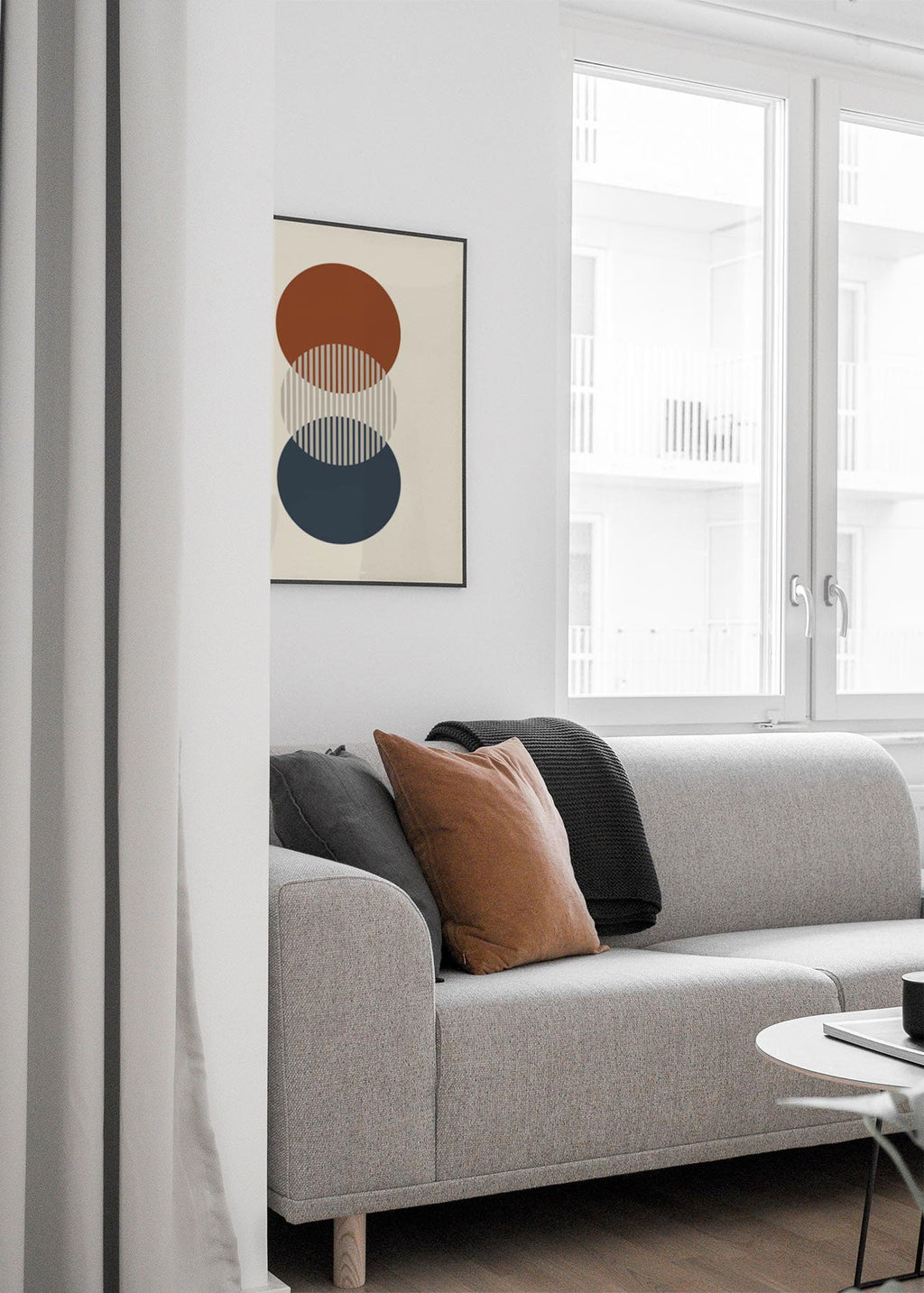 Midcentury Circles Trio