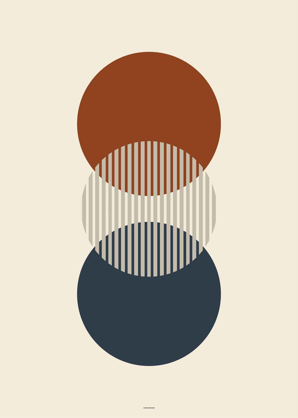 Midcentury Circles Trio