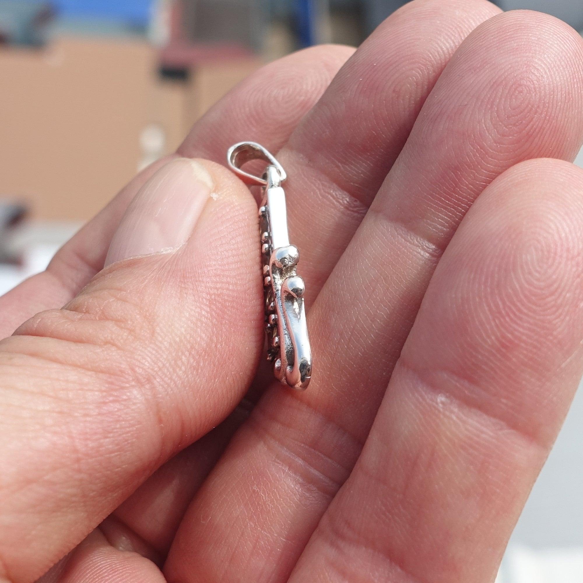 Natural Moonstone Pendant, Sterling Silver Pendant, Long style pendant, 4 Moonstone Pendant, round Moonstones, moonstone necklace