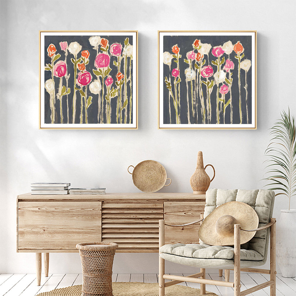 NNEDSZ Wall Art 70cmx70cm Laurels Lollies 2 Sets Wood Frame Canvas