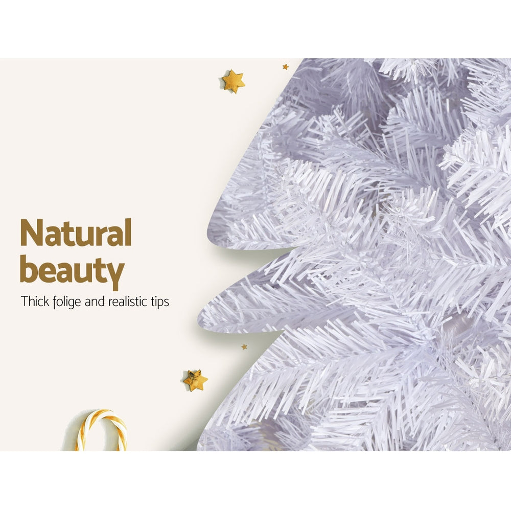 NNEDSZ Jingle Jollys Christmas Tree 2.1M Xmas Trees Decorations White 1000 Tips