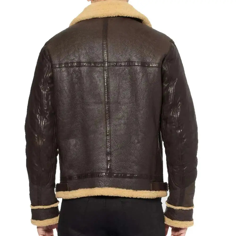 Mens Shearling Bomber Jacket