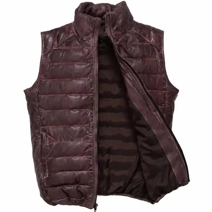 Bubble Leather Vest