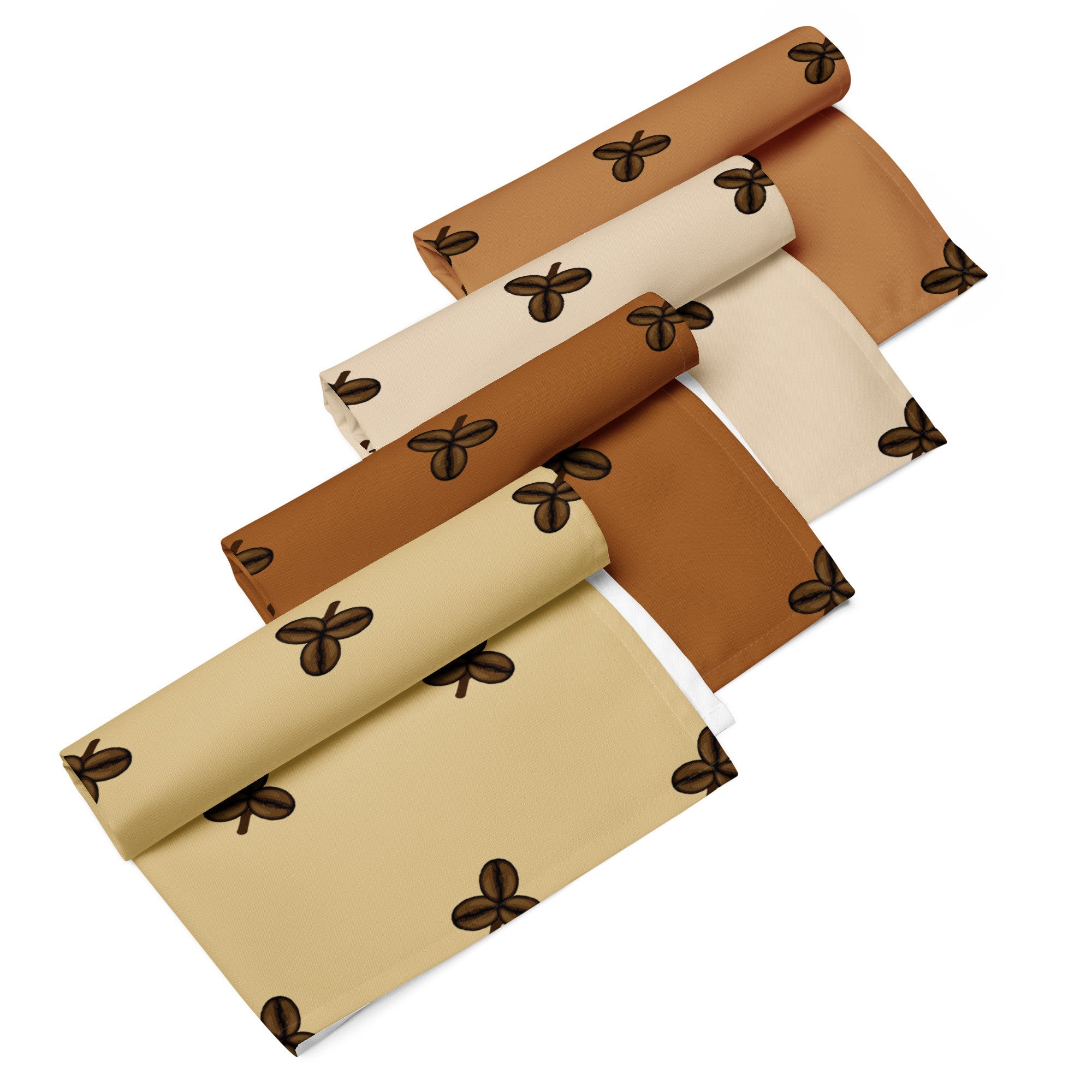 Coffee Clover Pattern Cloth Napkin Set - Variety