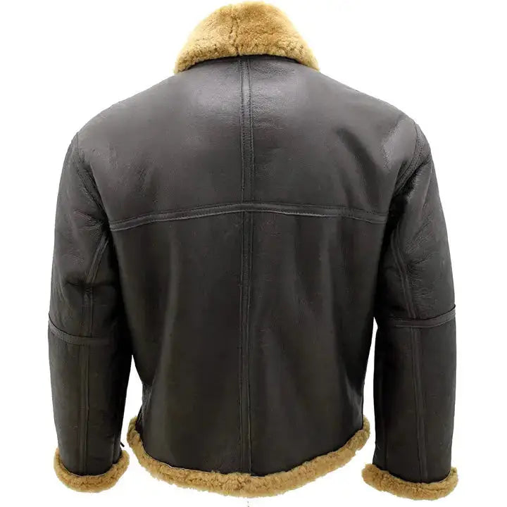 Mens Shearling Aviator Jacket