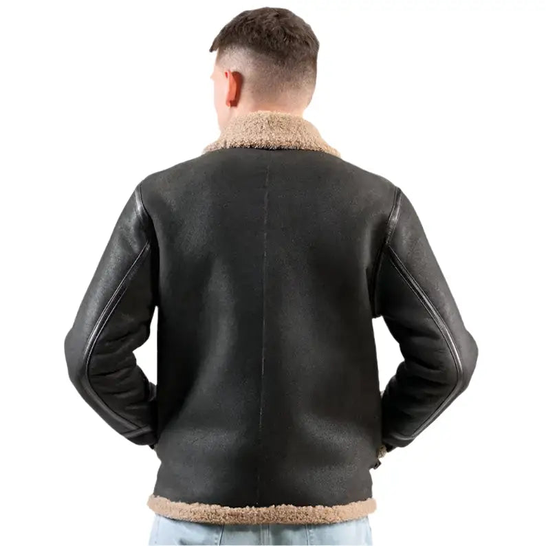 Men’s Brown Sheepskin Pilot Jacket