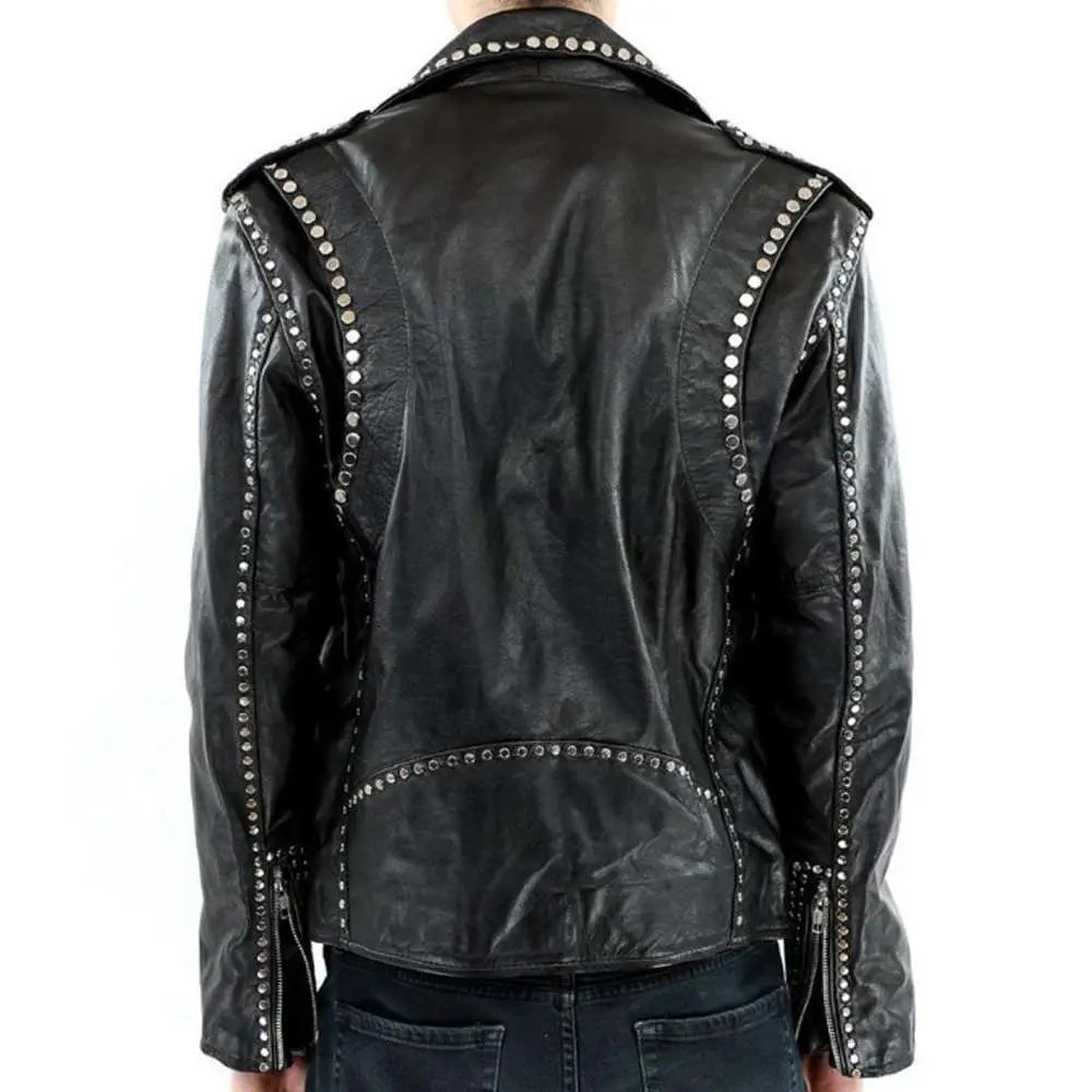 Men’s Studded Leather Jacket